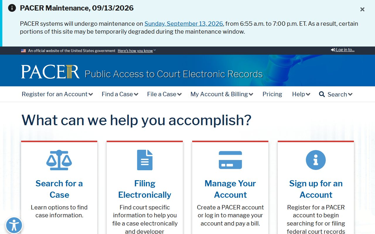 Federal and county case search pages used with Kent County most wanted list checks